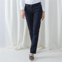 Women's 65/35 flat fronted chino trousers