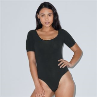 Women's cotton Spandex Jersey short sleeve t-shirt leotard