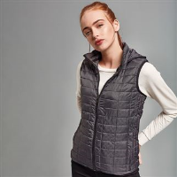 Women's honeycomb hooded gilet