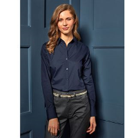 Women's poplin long sleeve blouse