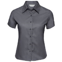 Women's short sleeve classic twill shirt