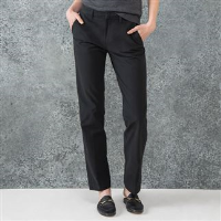 Women's Teflon&#174;-coated flat front trousers