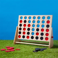 Wooden 4-in-a-row game