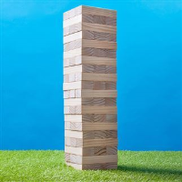 Wooden tumbling tower game