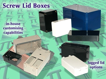 ABS and Polycarbonate Screw Lid Boxes