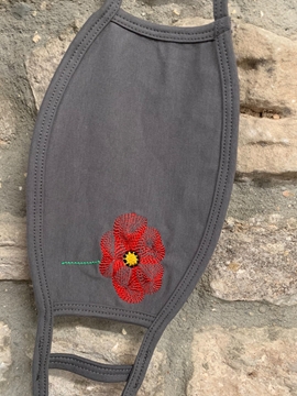 Double Layer Poppy Face Mask