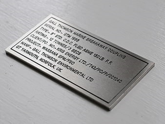 Custom Made Engraved Labels In Essex