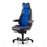 Controller Workchair - Part Black Leather, Part Xtreme Fabric