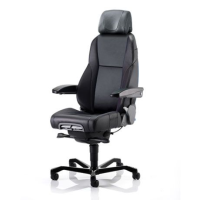 K4 Premium Workchair Black Leather/PVC