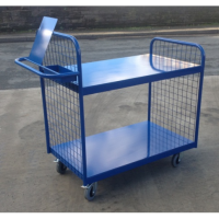 OPT102/S - Order Picking Trolley, Steel Shelves