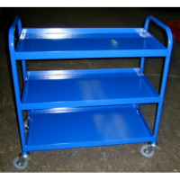 TRT14 - 3 Tier Tray Trolley, Steel Top, 1000 x 610 mm