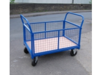 Mesh End Platform Trucks For Supermarkets