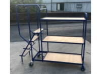 Order Picking Trolleys With Steps For DIY Stores In Canterbury