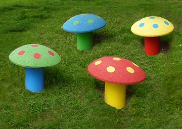Bright Colour Mushroom Seats