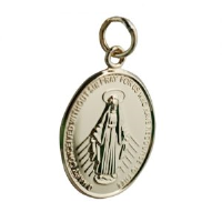 18ct 20x16mm Miraculous medal Pendant