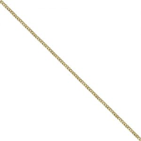 18ct Bright cut Curb Pendant Chain 16 inches