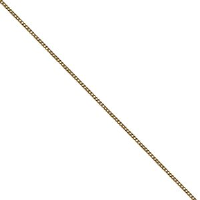 9ct 0.6mm wide bright cut Curb Pendant Chain 16 - 20 Inches