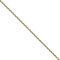 9ct 1.2mm wide bright cut Cable Pendant Chain 16 - 20 Inches