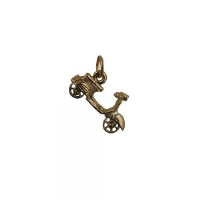 9ct 11x20mm Scooter Pendant or Charm