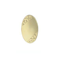 9ct 13x8mm hand engraved oval Tietack
