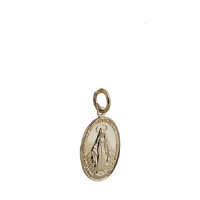 9ct 16x11mm Miraculous medal Pendant