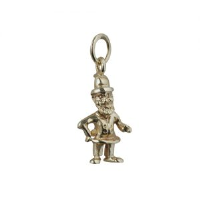 9ct 16x9mm Leprechaun Pendant or Charm