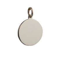 9ct 17mm round plain Disc