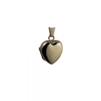 9ct 17x16mm plain heart Locket