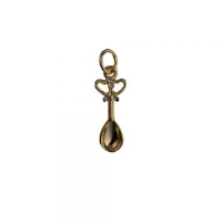 9ct 18x8mm Lovers Spoon Pendant or Charm