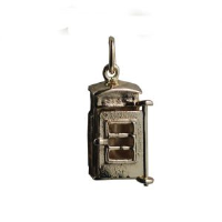 9ct 18x8mm opening phonebox Charm