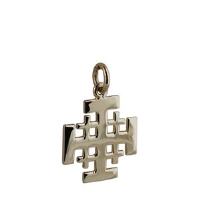 9ct 19mm Plain Jeruselem Cross