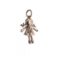 9ct 19x14mm moveable Rag doll Pendant or Charm