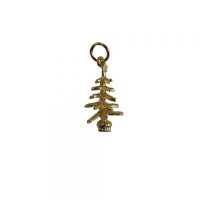 9ct 20x10mm Christmas Tree Pendant or Charm