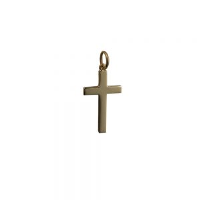 9ct 20x12mm Plain Solid Block Cross