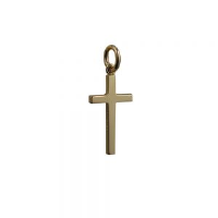 9ct 20x12mm plain Solid Block Cross