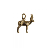 9ct 20x15mm Antelope Pendant or Charm