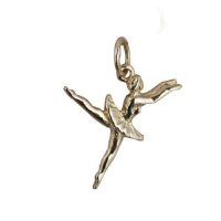 9ct 20x15mm ballet dancer Charm