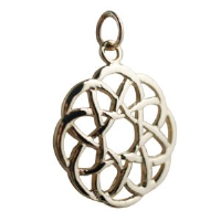 9ct 22mm round Celtic knot design Pendant