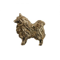 9ct 22x29mm Dog Brooch