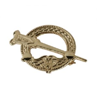 9ct 23x34mm embossed Tara Brooch