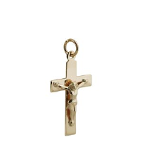 9ct 24x14mm Flat Latin Crucifix Cross