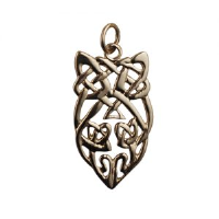 9ct 26x16mm Celtic knot design Pendant