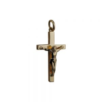 9ct 30x18mm Solid Block Crucifix Cross