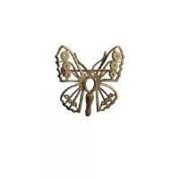 9ct 32x31mm Butterfly Brooch
