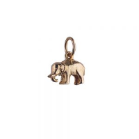 9ct 7x10mm Indian elephant Pendant or Charm