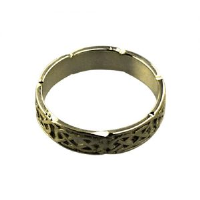 9ct Gold 4mm celtic Wedding Ring Sizes H-Q