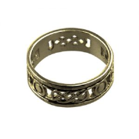 9ct Gold 6mm celtic Wedding Ring Sizes H-Q