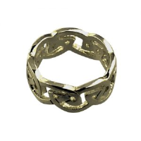 9ct Gold 8mm celtic Wedding Ring Sizes L-Q