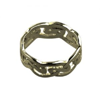 9ct Gold 8mm celtic Wedding Ring Sizes R-Z+1