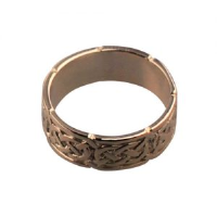 9ct Rose Gold 6mm celtic Wedding Ring Sizes H-Q